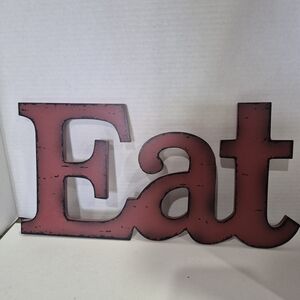 Rustic Red 'Eat' Wall Decor
